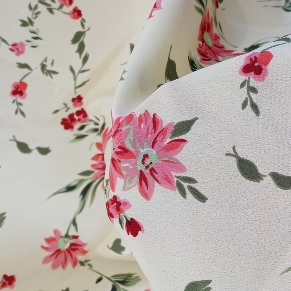 My Michelle Maxey yellow spring skirt Floral size 11 12 - Picture 3 of 5